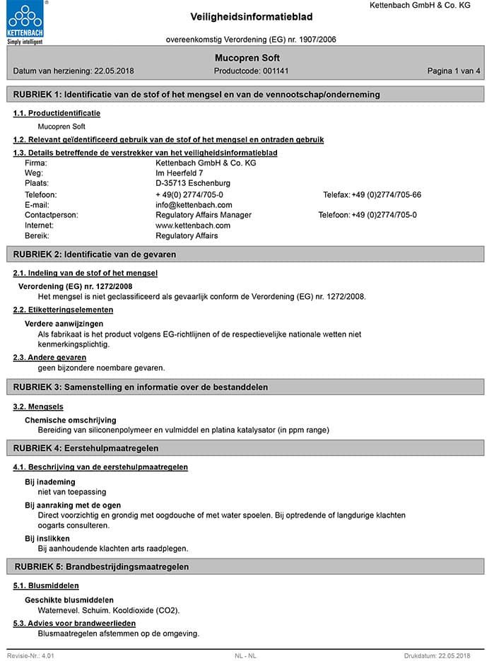 mucopren soft veiligheidsblad